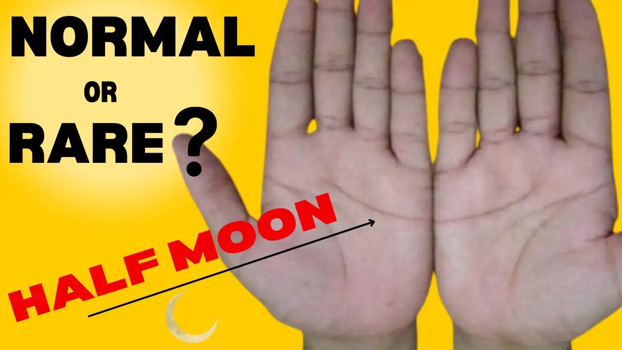 Half Moon Shape On Your Palm Reveals many secrets